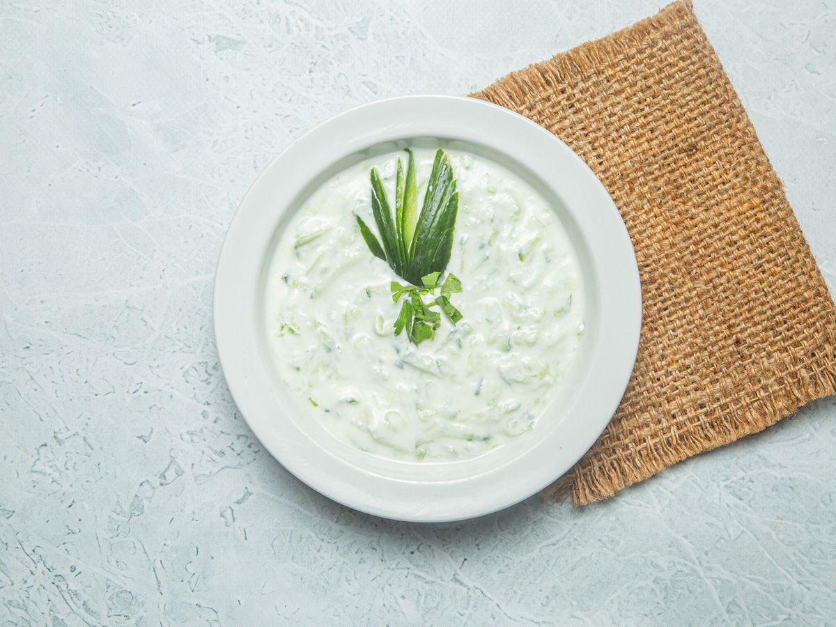 Yogurt With Cucumber Salad
