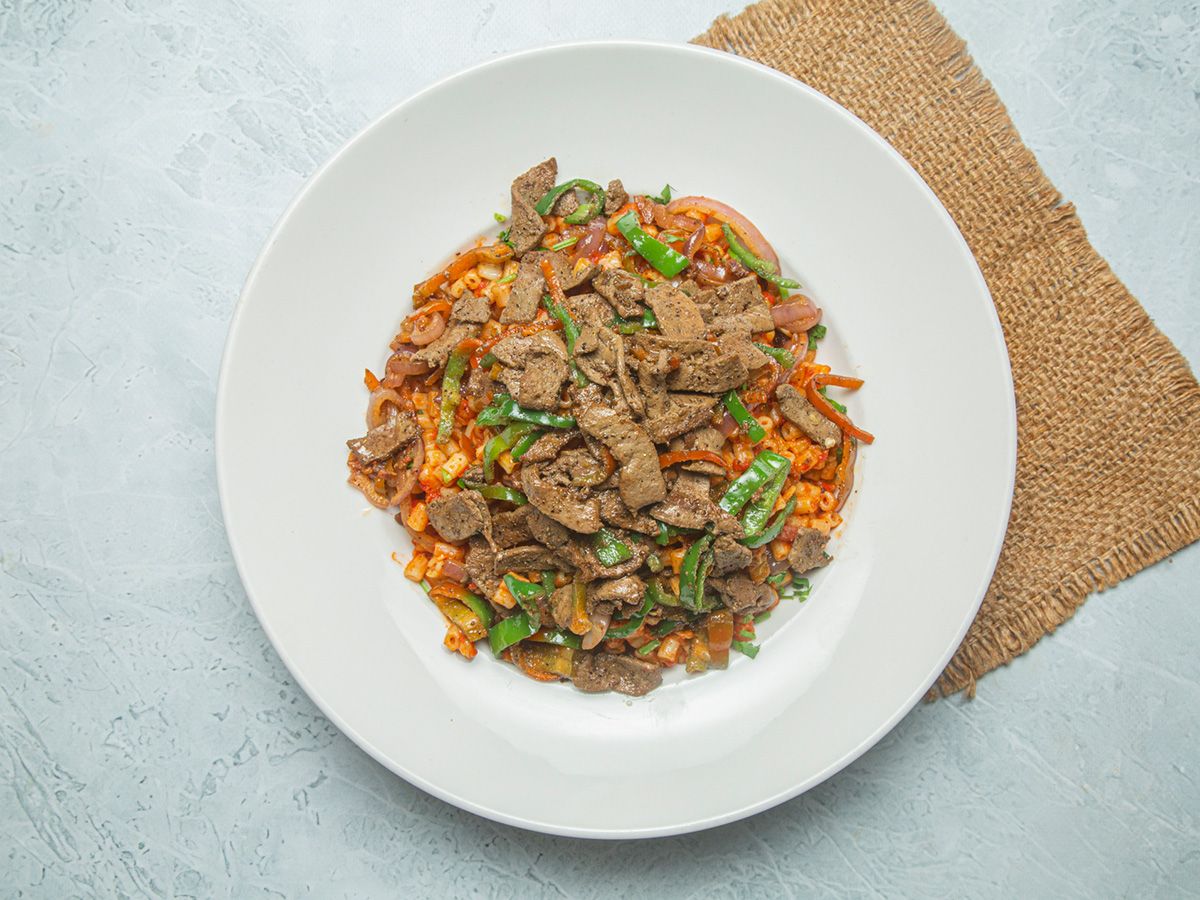 Marmaria With Sauce Liver