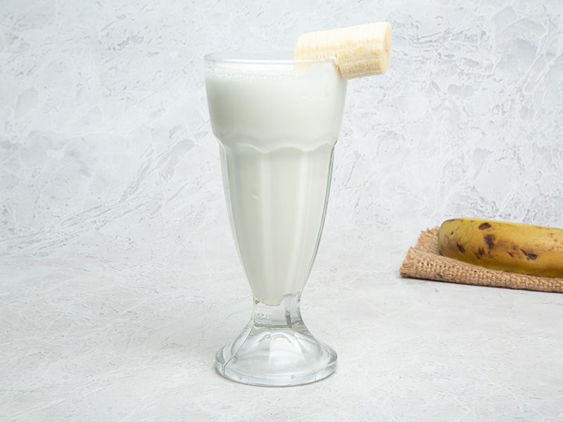 Banana With Milk Juice