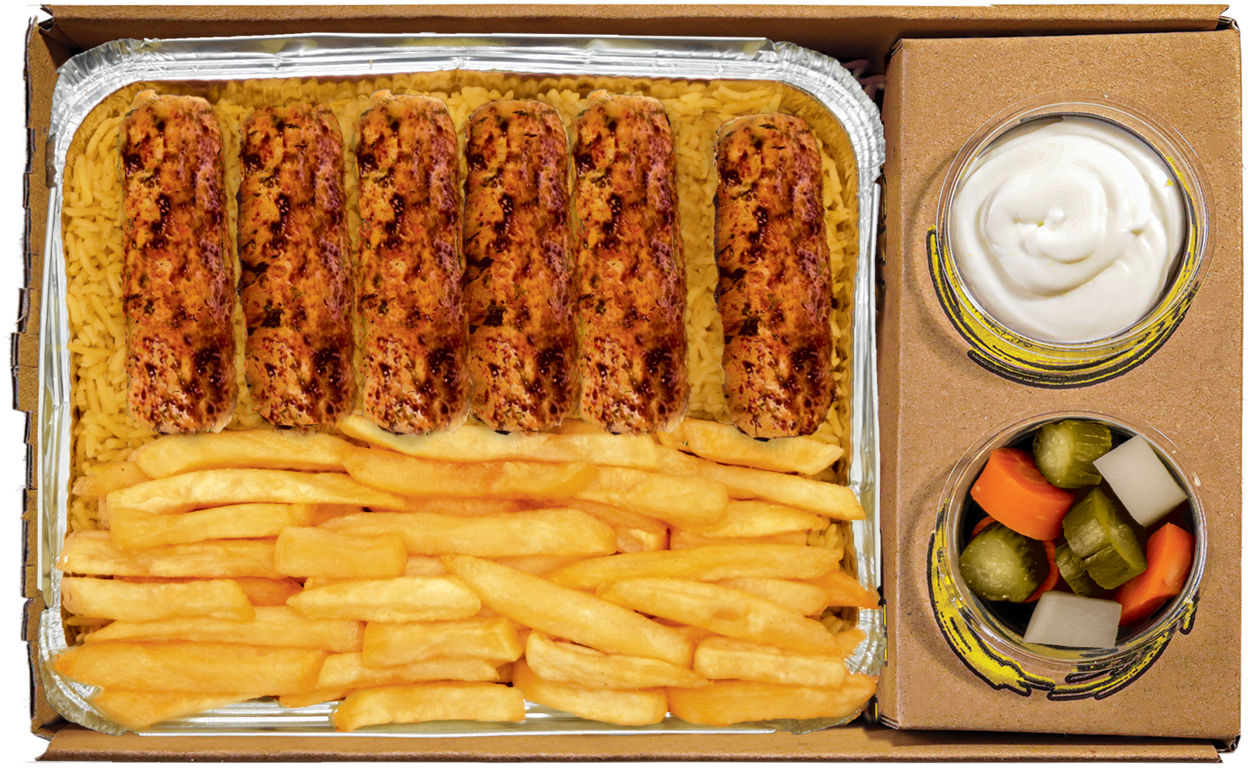 Grilled Chicken Kofta Meal (Double)