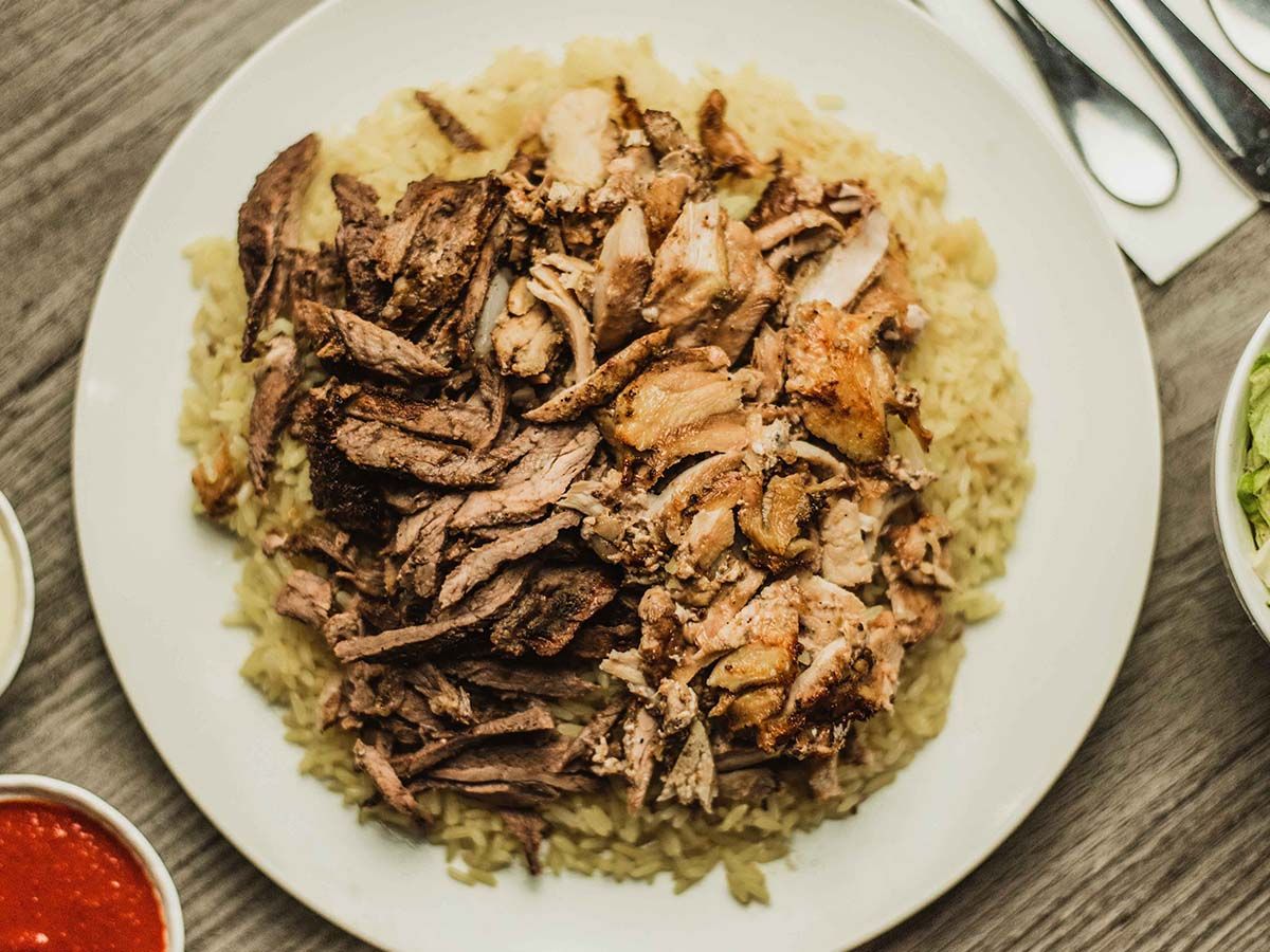 Quarter kilo of mixed shawarma