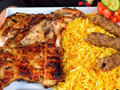 1/4 Chicken Mandi With 1/8 Tarb Meal