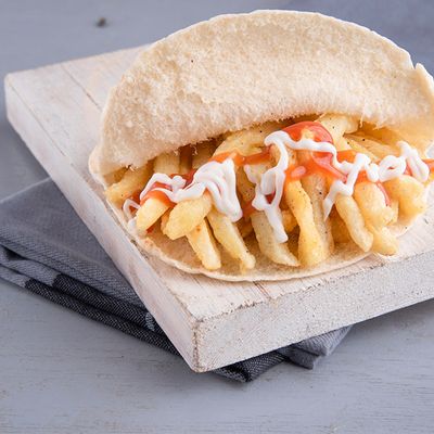 French Fries With Ketchup Sandwich