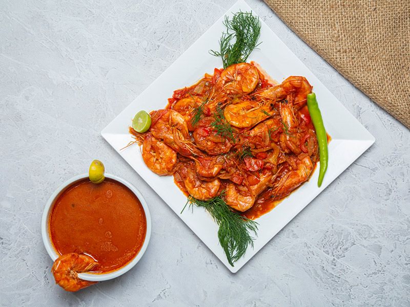 Shrimp Kofta With Red Sauce Casserole
