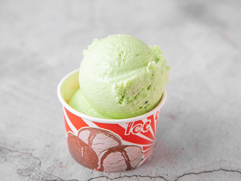 Lemon With Mint Ice Cream
