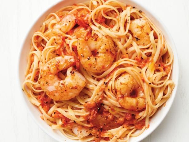 Shrimp Red Sauce Pasta