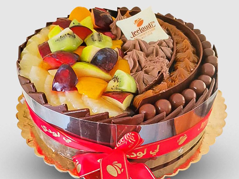 Chocolate With Fruits Torte - Size 23