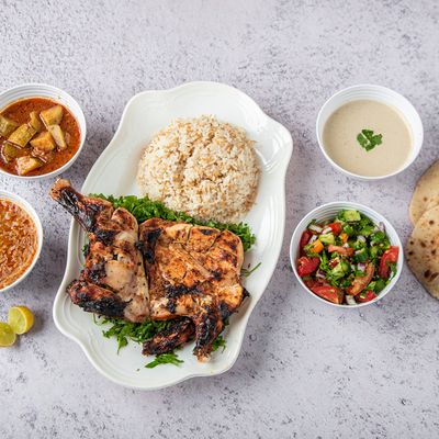 وجبة نصف دجاج مشوي