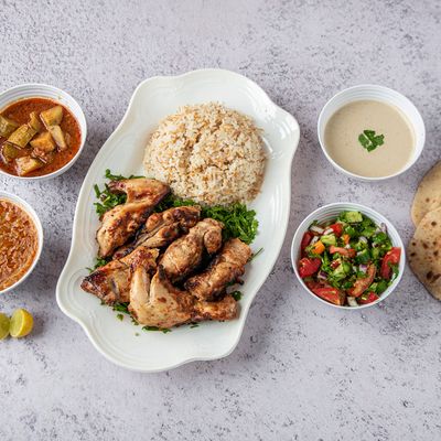 وجبة نصف دجاج شيش