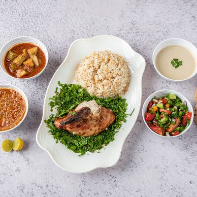 وجبة ربع دجاج مشوي