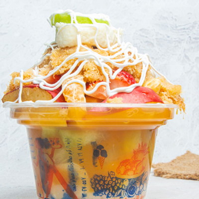 Super Bomb With Ice Cream And Honey