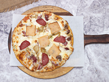 Mix Hot Dog And Salami Pizza