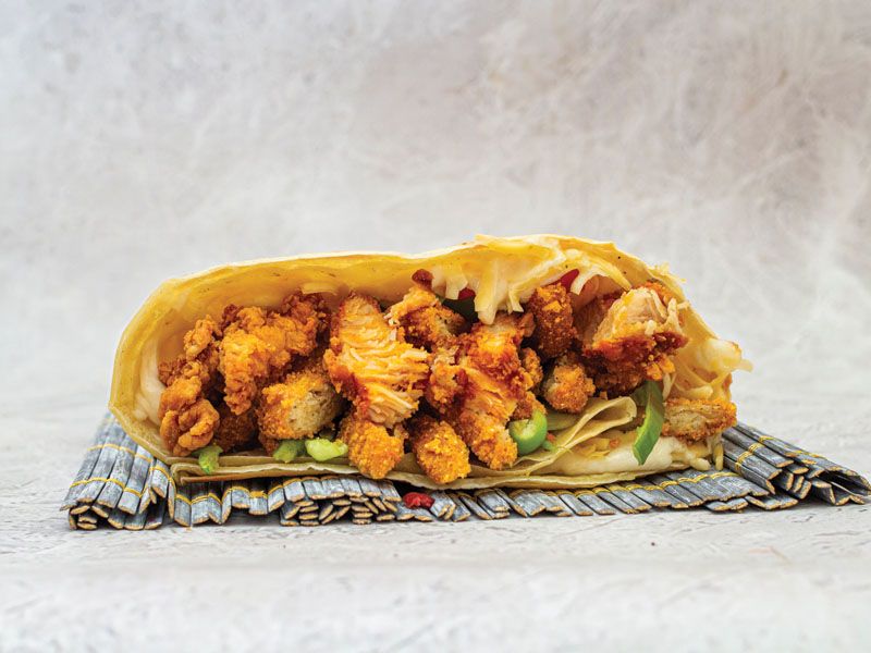 Chicken Pane With Chicken Strips Crepe