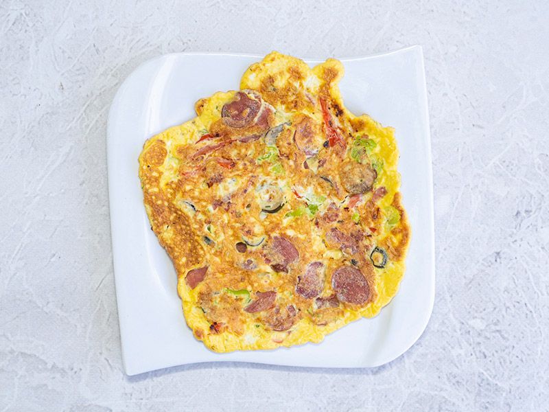 Omelette Pizza Sandwich