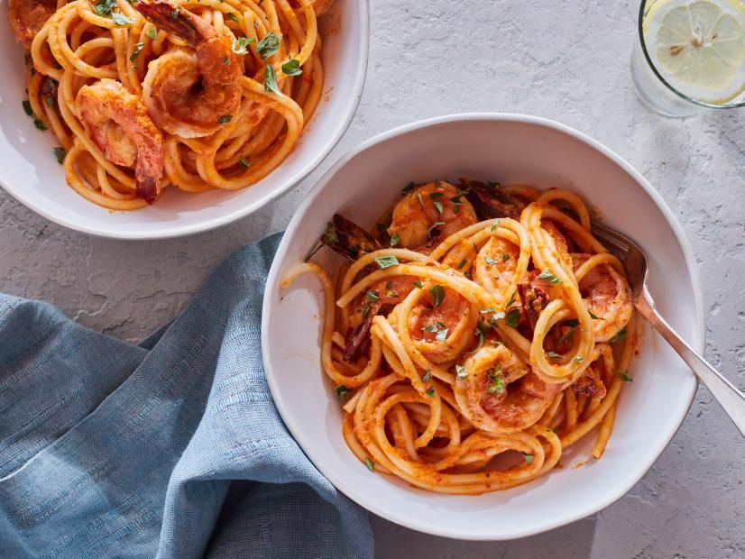 Shrimp With Rose Sauce Pasta