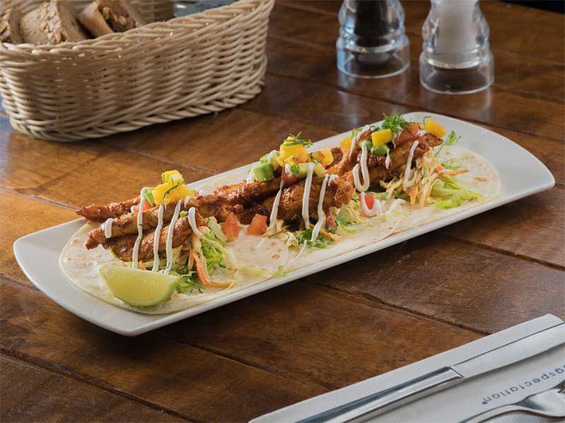 Fried Buffalo Chicken Taco