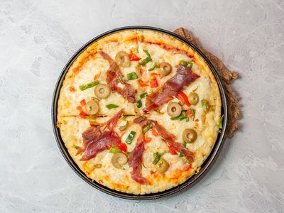 Oriental Pastrami Pizza