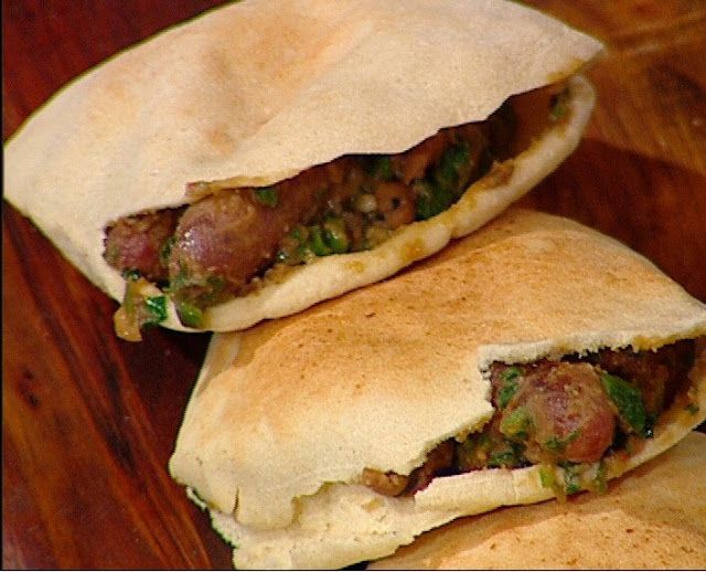 Foul With Oriental Sausage Sandwich