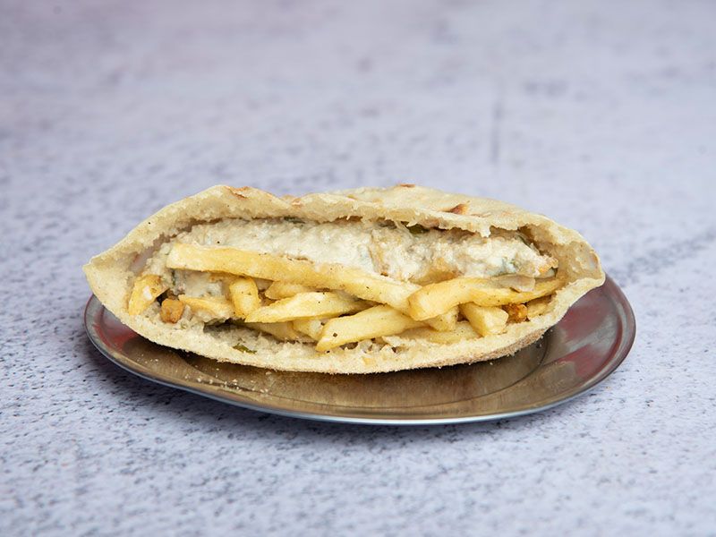 Potato With Baba Ghannoug Sandwich
