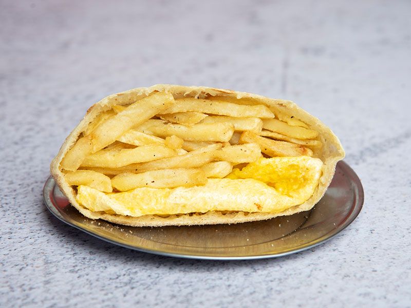 Potato With Omelette Sandwich