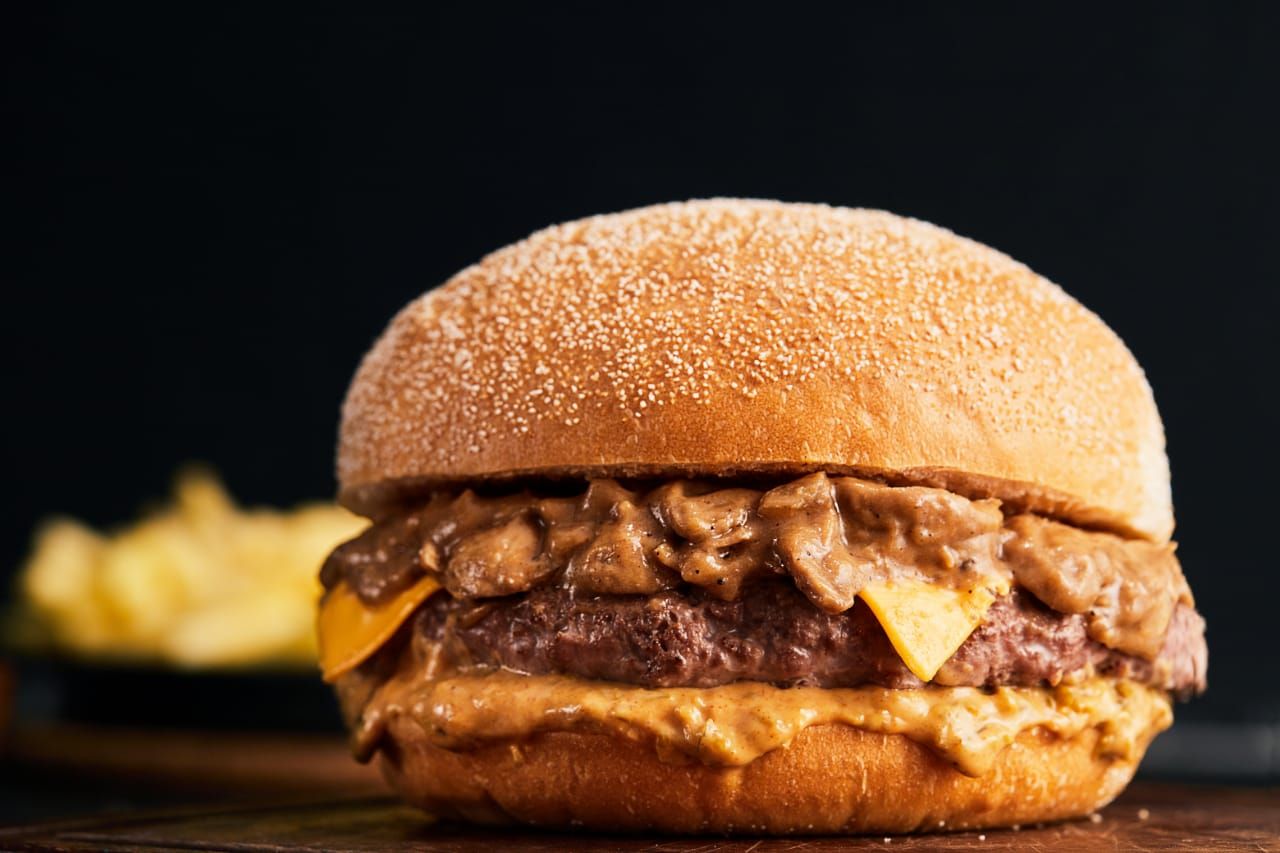 Mushroom Swiss Burger