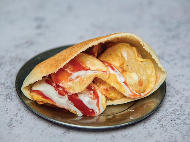 Chipsy Ketchup And Mayonnaise Sandwich