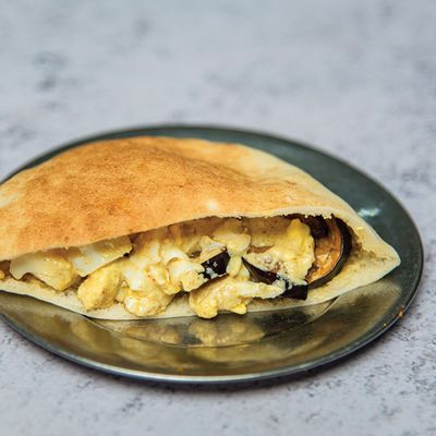 Egg And Eggplant Sandwich