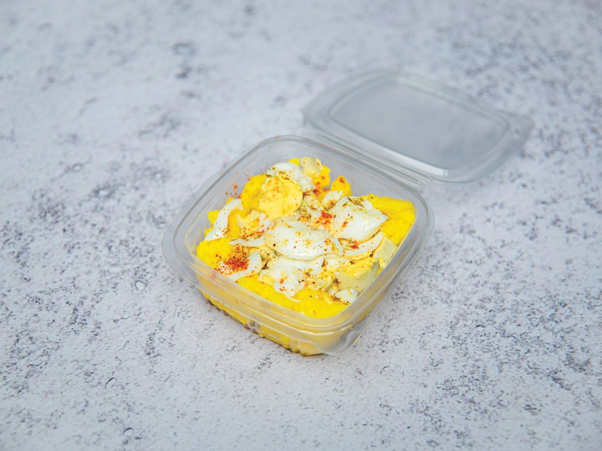 Large Mashed Potato With Fried Egg Box