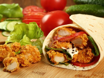 Crispy Chicken With Cheese Sandwich
