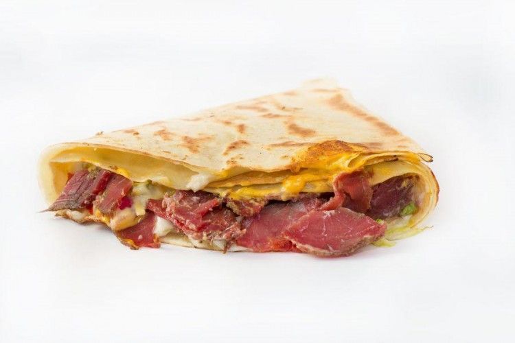 Crepe Mix Cheese With Pastrami