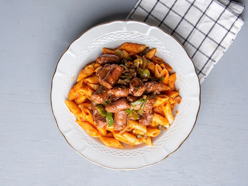 Oriental Sausage Pasta