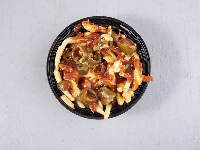 French Fries With Cheese And Jalapeno