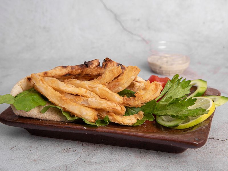 Baladi Fried Squid Sandwich
