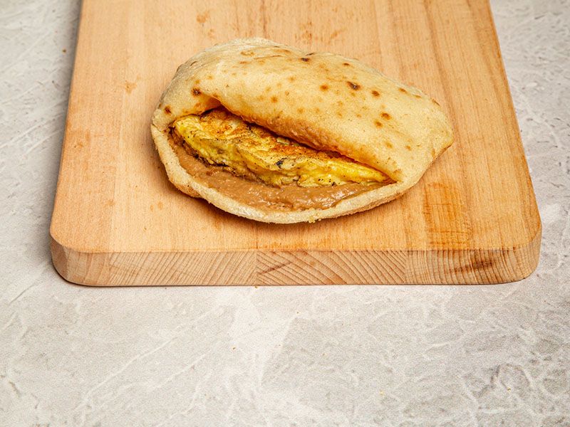 Foul With Fried Eggs Sandwich