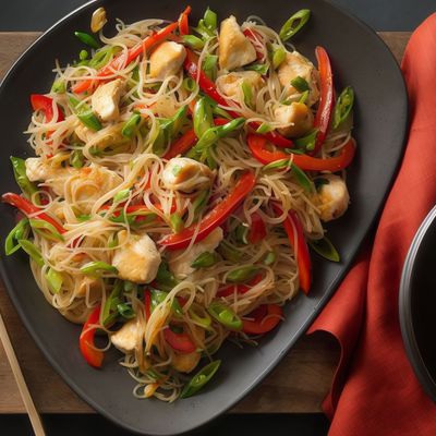 N07- Singapore Noodles with Chicken