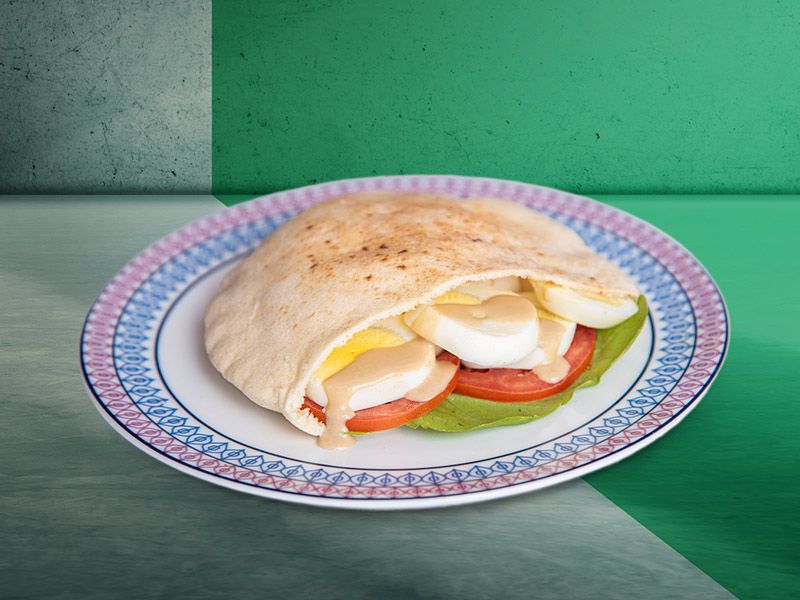Boiled Eggs Sandwich