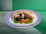 Falafel With Eggplant Sandwich