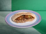 Foul With Falafel Sandwich