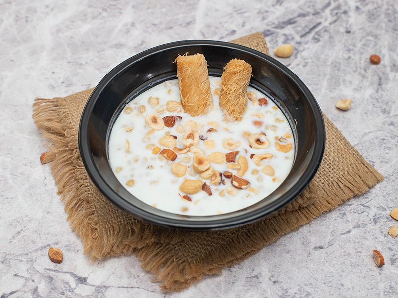 Belila With Konafa And Nuts