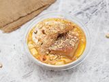 Rice Pudding With Basbousa, Qeshta And Nuts