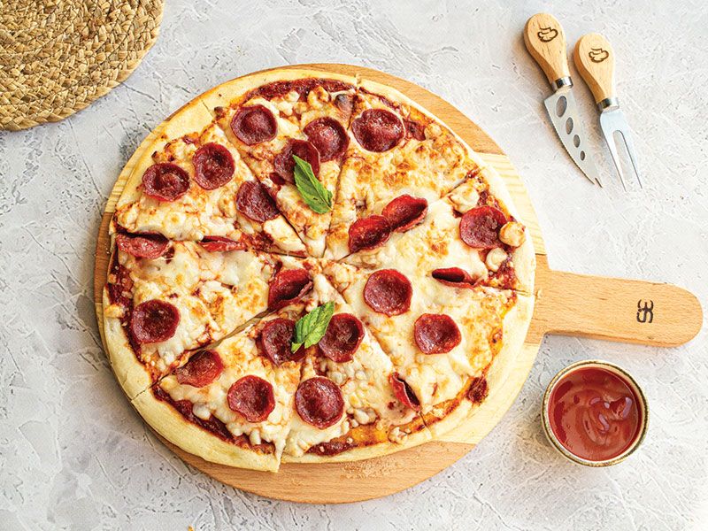 Pepperoni With Turkey Pizza