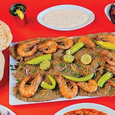 Half Kilo Mixed Liver And Large Shrimp