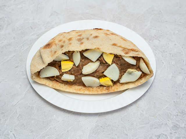 Foul With Eggs Sandwich