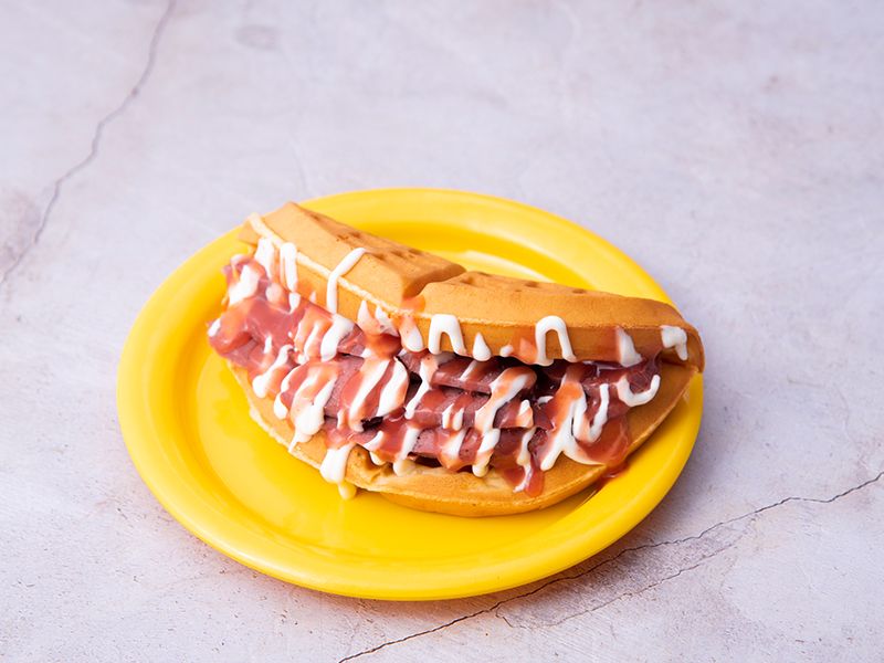 Hot Dog Waffle