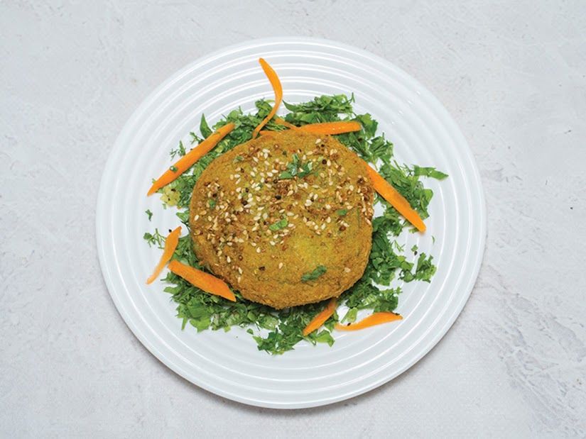 A Big Stuffed Falafel Disk