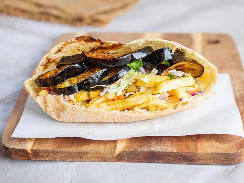 Potato With Eggplant Sandwich