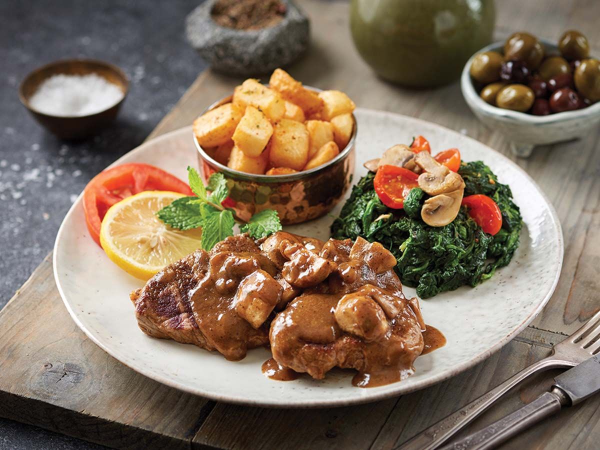 Steak With Mush Sauce