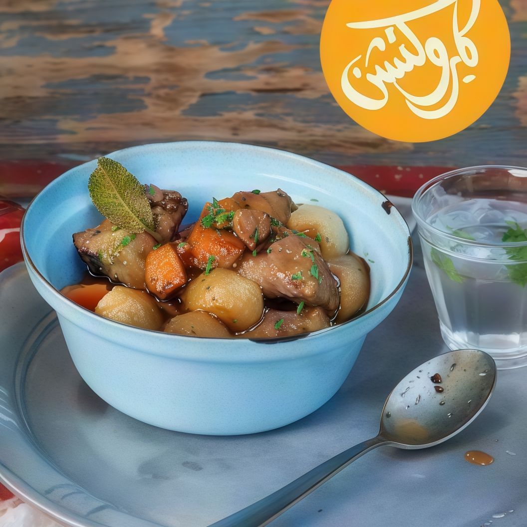 Veal Cubes with Grits