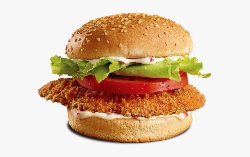 Chicken Burger With Cheese Sandwich