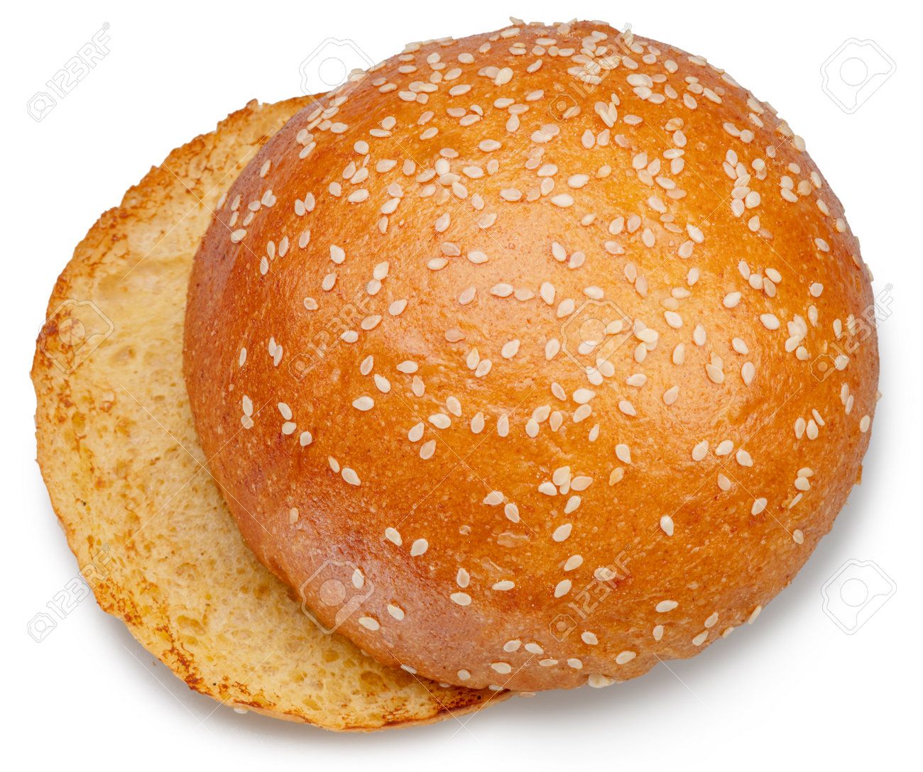 White Fino Burger W Sesame